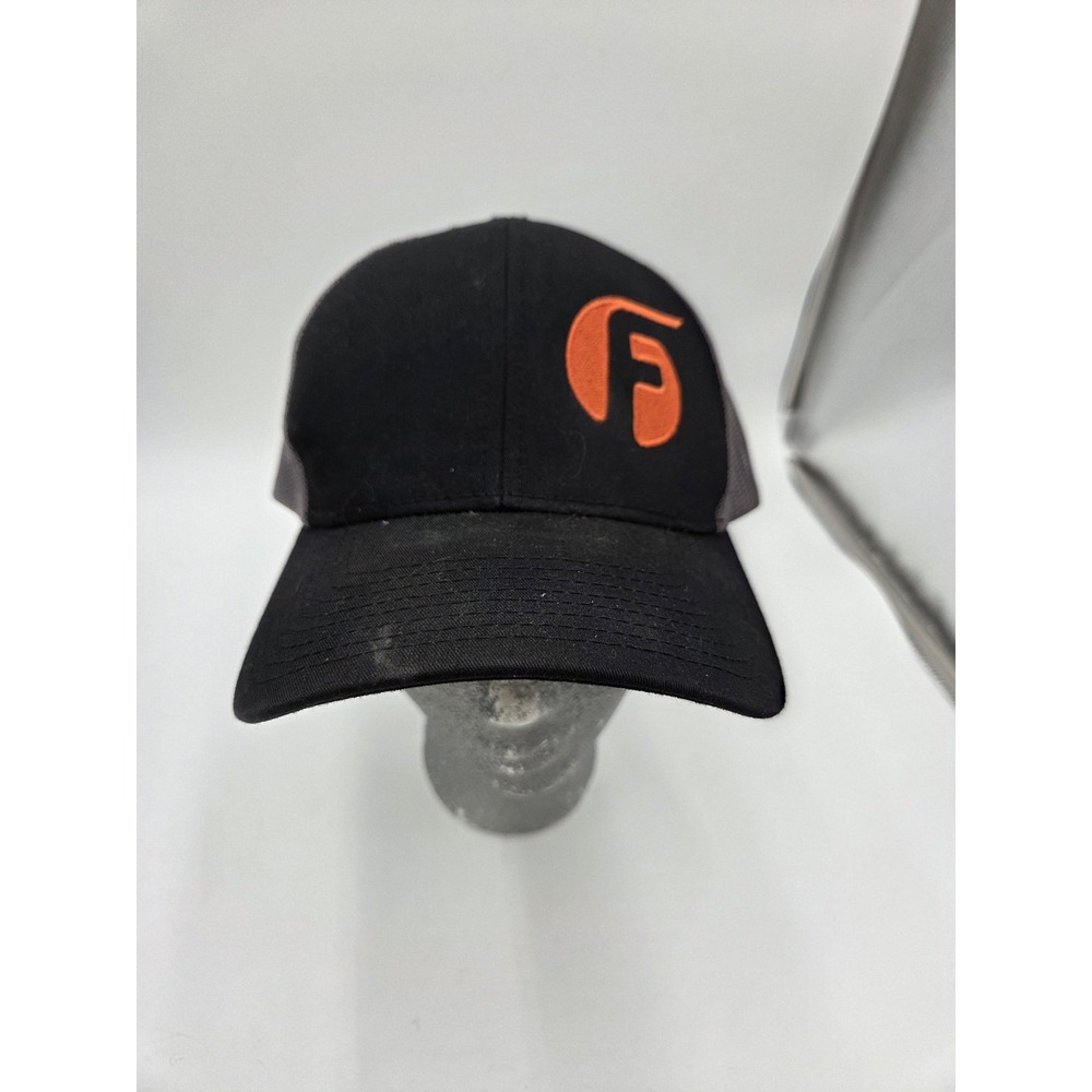 Footjoy Pacific Headwear Hat Snap Back Black Gray Trucker Mesh‎ Embroidered Mens